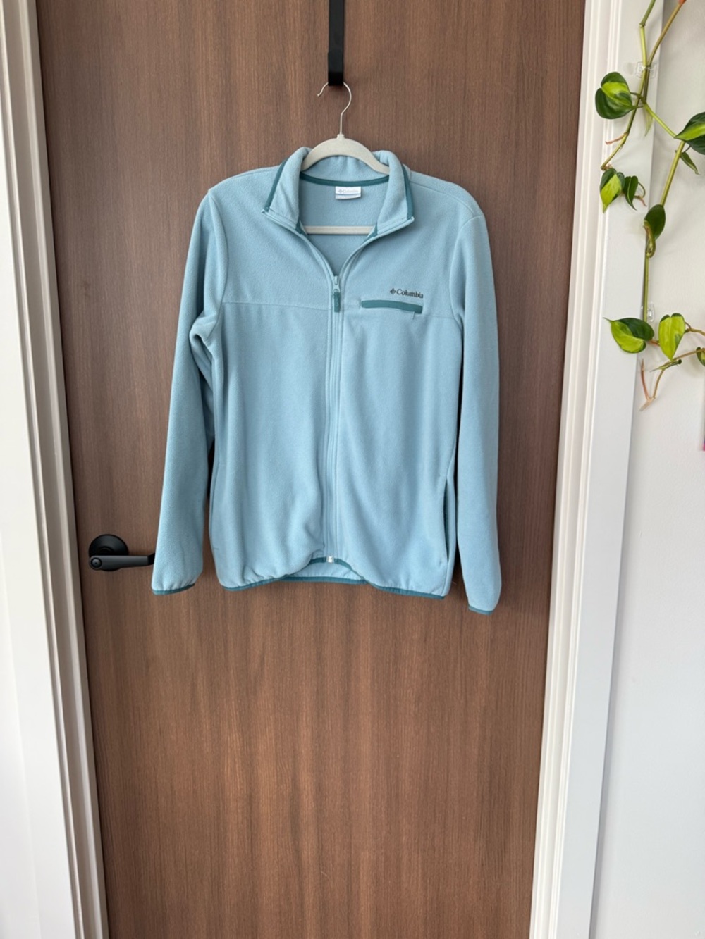 Columbia Light Blue Full-Zip Fleece Jacket